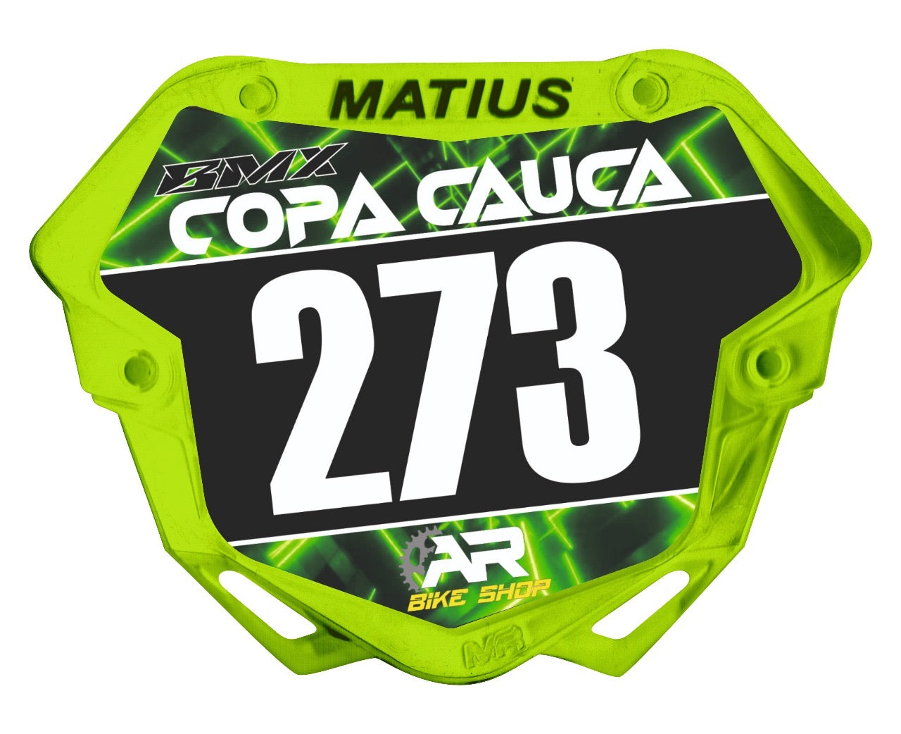 Number Plate Racing Shape NUMBER PLATE MR - Matius Racing
